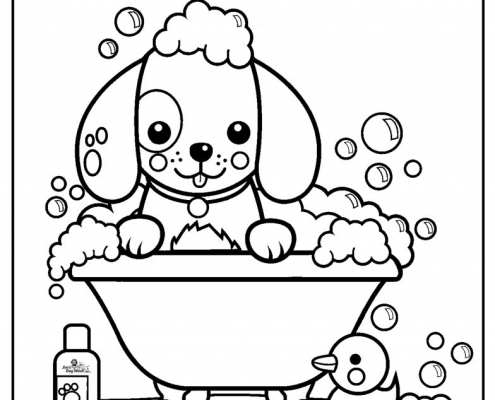Jim's Dogwash Color In Book Preview